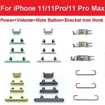 1 Állítsa be a Power Volume gombot iPhone 11 11 Pro 11 Pro Max készülékhez Ki KI Teljesítmény hangerő Némítás gomb + konzol Vasas kampó oldalsó kulcs Kis fém