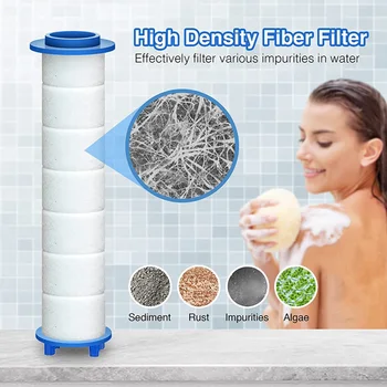 10Db zuhanyfej csere PP pamut szűrő patron víztisztítás fürdőszobai tartozék a legtöbb kézi zuhanyfúvókához