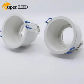 2 süllyesztett spotlámpából álló készlet GU10: keret MR16 LED-hez, kerek 80 mm-es lyukátmérőhöz, kerek LED-hez vagy halogénhez, izzók nélkül fehér