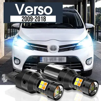 2db LED kettős üzemmódú irányjelző + nappali menetjelző Blub DRL Canbus tartozékok Toyota Verso Verso-S 2009-2018 2011 2014