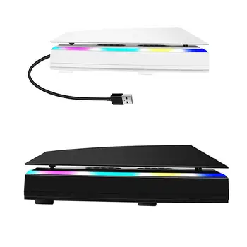 3 mód Hűtőventilátor Nagy hatékonyságú hűtőrendszer RGB fénnyel 2 USB-port Hűtőventilátorok PS5 konzolhoz Digitális/lemezes verzió