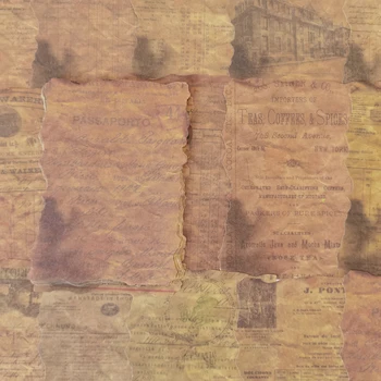 30 lap Retró kéziratos szöveg Folyóirat anyaga Papírkártya készítés Írószerek Vintage dekoráció DIY scrapbooking Kézműves Paperlaria
