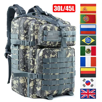 30L/50L utazási hátizsák férfiaknak Túratáska Katonai kempingfelszerelés táska Kültéri vízálló utazási hátizsák horgásztáskák