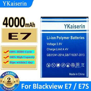 4000mAh YKaiserin akkumulátor csere akkumulátor a Blackview E7 / E7S számára Új akkumulátor + Bateria nyomkövetési kód