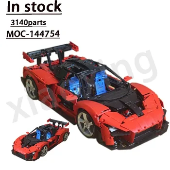 42143 Klasszikus sportkocsi kompatibilis a MOC-144754 új szuperautó építőelem modell 3140 alkatrészek felnőtt gyermek születésnapi játék ajándék