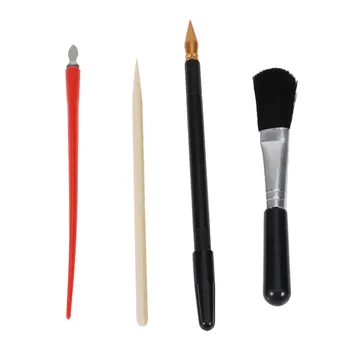4PCS többcélú tartós karcfestő eszköz Scratch Stick toll művészeti projektekhez DIY kézműves festés színező játék