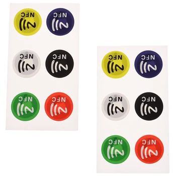 6db/lot NFC matricák NTAG213 címkék RFID öntapadó címke matrica Universal Lable