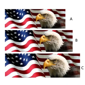 Amerikai zászló + Eagle Banner hátsó ablak grafikus matrica matrica teherautó pickup fújásához Amerikai zászló matrica