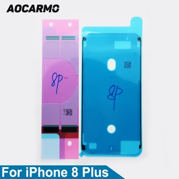 Aocarmo fekete/fehér LCD kijelző képernyő ragasztó + akkumulátor Antisztatikus matrica ragasztószalag iPhone 8 Plus 5.5