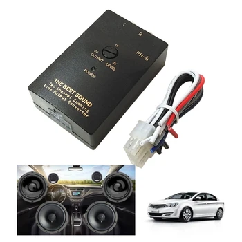  Auto Part Car Stereo-RCA hangszóró vezeték magas és alacsony szintű vonalvezérlés Kimeneti impedancia átalakító adapter kábel PH-2
