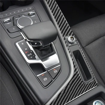 Autó belső hátsó szivargyújtó panel matrica dekoratív díszítőburkolat Audi A4 B9 RS4 S4 2017 2018 2019 balkormányos