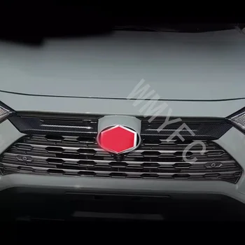 Autó első felső hűtőrács burkolat díszítő matricák Toyota RAV4 XA50 2019-2023 első rácsok fröccsöntő keret Külső kiegészítők