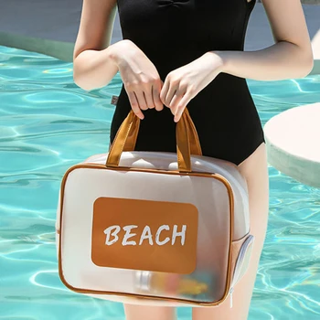 Beach vízálló táska Száraz úszás kiegészítők Vízmedence edzéskellékek Fürdőruha nedves utazótasak Női csomagolás Sport kézitáska Edzőterem