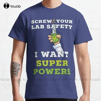 Csavarja be a labor biztonságát Szuper képességeket akarok póló Klasszikus póló Férfi pólók Tedd viccessé a designodat Streetwear rajzfilm póló