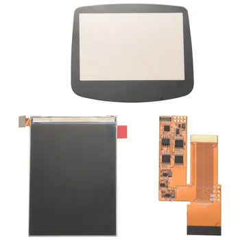 Csere IPS LCD képernyő szalagkábellel Képernyőfedél javítása Teljes készlet javítása a GameBoy Advance GBA játékkonzolhoz