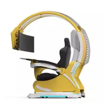 E-sport asztal és szék integrált térmodul típus nulla gravitációs számítógép kabin, home office derékvédő kanapé