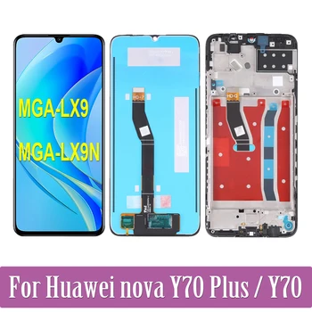 Eredeti 6.75'' Huawei Nova Y70 Plus MGA-LX9 MGA-LX9N LCD kijelzőhöz Érintőképernyő csere digitalizáló szerelvény