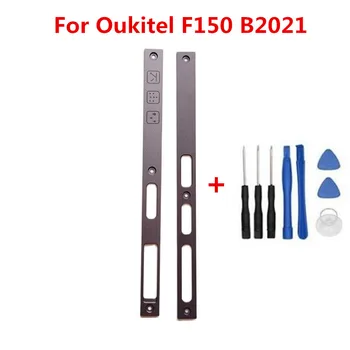 Eredeti Oukitel F150 B2021 mobiltelefonhoz Középső oldal fémkeret javító házak Fedél díszítőrúd szerszámokkal