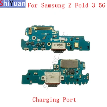  eredeti USB töltőport csatlakozó kártya Flex kábel Samsung Z Fold 3 5G F926 F936B F926U töltőcsatlakozó modulhoz
