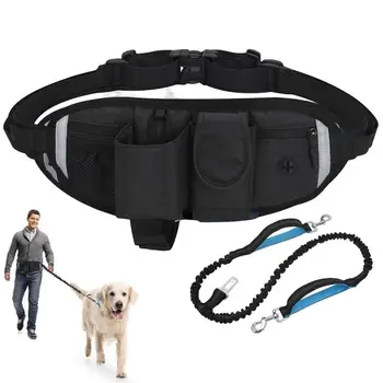 Fanny Pack övtáska sporttáska kutya sétatáska derék hátizsák vízálló multifunkcionális rugalmas kutyasétáltató fanny csomag