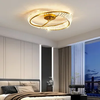 Gold Luxus rozsdamentes acél gyűrű Kristály mennyezeti lámpa hálószoba Nappali konyha Mennyezeti függőlámpák LED lámpatestek világítás