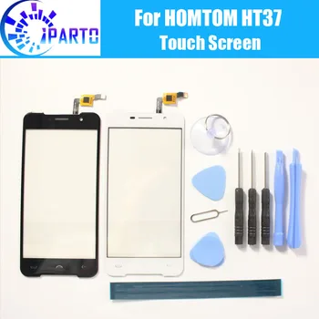 HOMTOM HT37 érintőképernyős panel 100% garancia eredeti digitalizáló üvegpanel érintőüveg csere HOMTOM HT37 5.0''+Tools