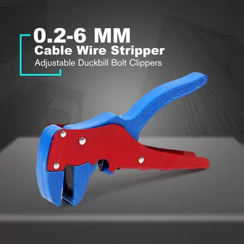  Hot legújabb 0,2-6 négyzet mm-es állítható automatikus kábelhuzal-csupaszító vágóval Duckbill Bend Nose Clippers huzalcsupaszító eszköz