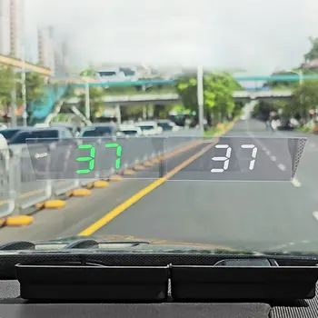 HUD Autó fejjel felfelé kijelző Big Font intelligens digitális sebességmérő KMH MPH emlékeztető mérő Elektronikai kiegészítők Auto Head Up kijelző