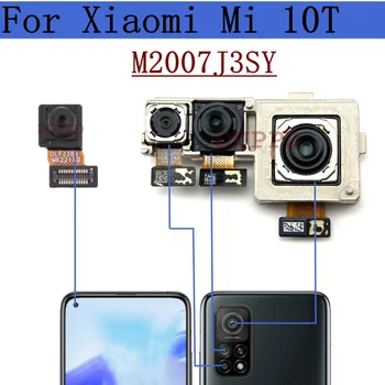  Hátsó első kiskamera Xiaomi Mi 10T 5G M2007J3SY eredeti hátsó fő nagy makró széles látószögű kamera modul Flex kábel javító alkatrészek