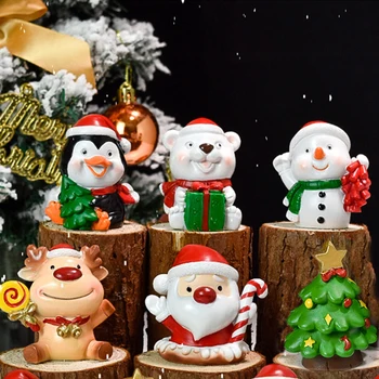 Karácsonyi függő medálok Aranyos rajzfilm dekoráció Karácsonyfa függő díszek akril kézműves ajándék karácsonyi parti dekorációs kellékek