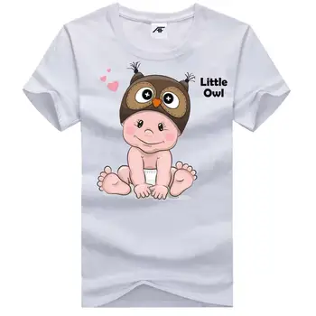Kids Little Owl mintás póló gyermek 100 pamut party viselet felső pólók