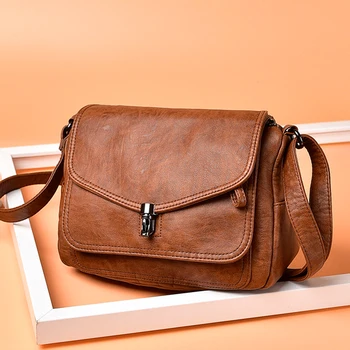 Kiváló minőségű bőr kézitáskák pénztárcák 2022 Trend válltáska Luxus vintage Messenger táskák Designer Crossbody táskák nőknek