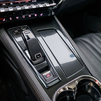 Középkonzol panel burkolat burkolat sebességváltó kar dekorációs fedél autó matricák Peugeot 508L belső Módosított tartozékok