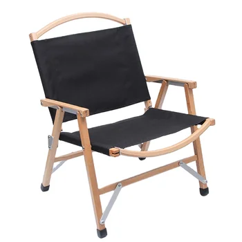 Kültéri szék Fa összecsukható Camping Piknik Strand Deck Travel Canvas Piknik székek hordtáskával