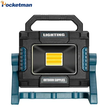  Magas Lumen LED munkalámpa 18000mAh Power Bank funkció USB újratölthető keresőfény Spotlight munkalámpa vízálló lámpa