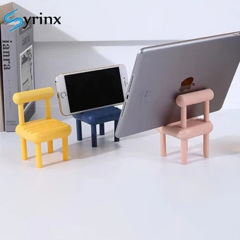 Mini szék mobiltelefon-tartó asztali telefonkonzol dekoratív mobiltelefon-támogatás Univerzális iPhone Xiaomi okostelefon-állvány