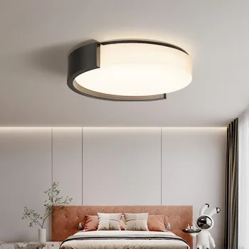 Modern egyszerű LED mennyezeti lámpák beltéri világítás Nappali hálószoba mennyezet Kör alakú függőlámpa Bejárati világítás Fekete-fehér