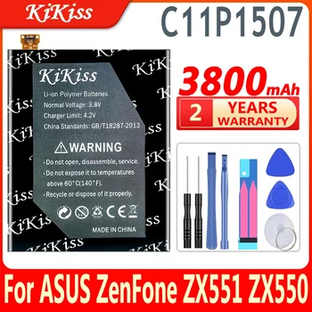 Nagy kapacitású C11P1507 akkumulátor ASUS ZenFone Zoom ZX551 ZX550 ZX551ML Z00XSB+Gift Tools készülékekhez
