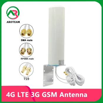 Nagy nyereségű 28dBi 4G LTE 3G GSM Omni WiFi antenna Kültéri vízálló hálózati vételerősítő TS9 CRC9 SMA jelerősítőhöz