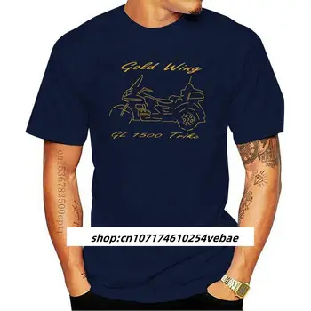 New Summer Print póló férfi Japán motorkerékpár Goldwing 1500 Trike Graphic Design póló rövid ujjú fekete egyedi gyártású póló