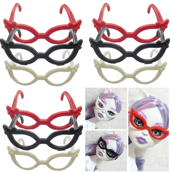 NK Hot Sale 10 db hercegnő műanyag szemüveg Party kiegészítők Monster High babához Barbie babához 1/6 baba gyerek ajándék játék