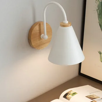 Nordic Wall lámpa akril egyszerű modern kreatív beltéri fali lámpa modern hálószoba éjjeli fali világítás dekoráció nappali