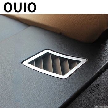 OUIO 2db BMW E60 5-ös alumíniumötvözethez Középkonzol műszerfal Levegő kimenet szellőzőkeret burkolatok Automatikus kiegészítők dekoráció