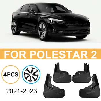 Polestar 2-höz Sárvédők, autós kiegészítők, első hátsó sárfogók, védők, kopáslemez, automatikus fröccsenő sárvédő 2021, 2022, 2023, 2024