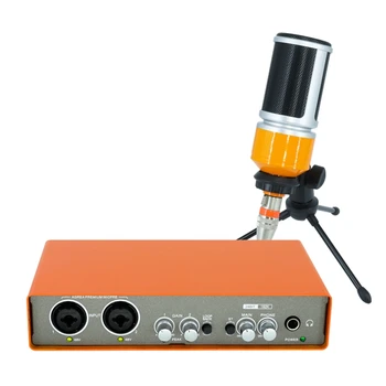 Professzionális mikrofon Audio interfész felvétel Hangkártya Elektromos gitárkeverő Professzionális keverőpult