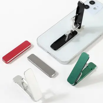 Universal Mini Metal összecsukható mobiltelefon állvány alumínium ötvözet láthatatlan hordozható összecsukható állvány asztali mobiltelefon tartozékok