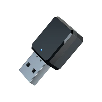 USB AUX és 3,5 mm-es jack kettős mód Bluetooth 5.0 5.1 audio vevő kihangosító készlet autórádióhoz Mp3 hangszóró vezeték nélküli audio adapter
