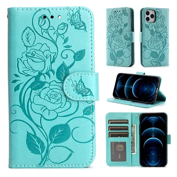 Virág mintás pénztárca bőrtok Samsung Galaxy A01 Core A02 A02s A10 A10s A11 A12 Nacho Wallet telefonborítóhoz