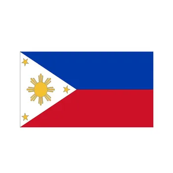 Érdekes Fülöp-szigetek Zászló Sisakot Autó matrica kiegészítők Autó stílus Matrica Vinil borító karcolások Vízálló PVC 14cm * 8cm