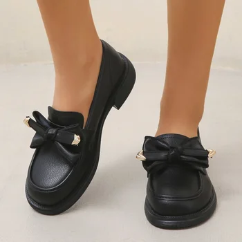 Új női naplopók Lolita lapos cipők Ladies College Platform Kiváló minőségű cipők Stílus Iskolás lányok Jk Uniform vastag talpú cipő